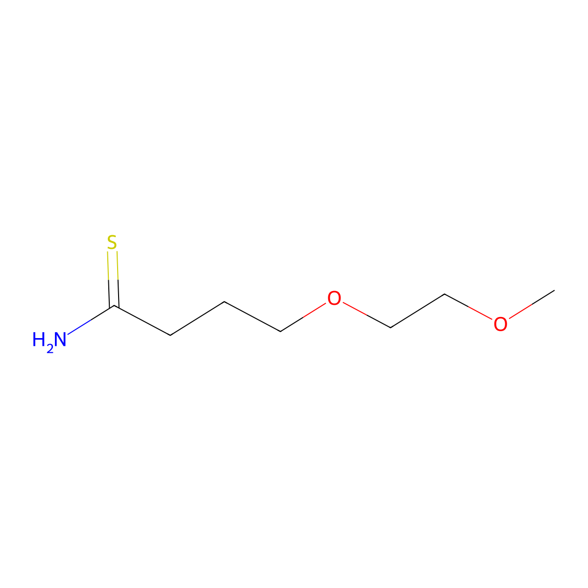 4-(2-Methoxyethoxy)butanethioamide molecular structure, CAS 1016811-30-5