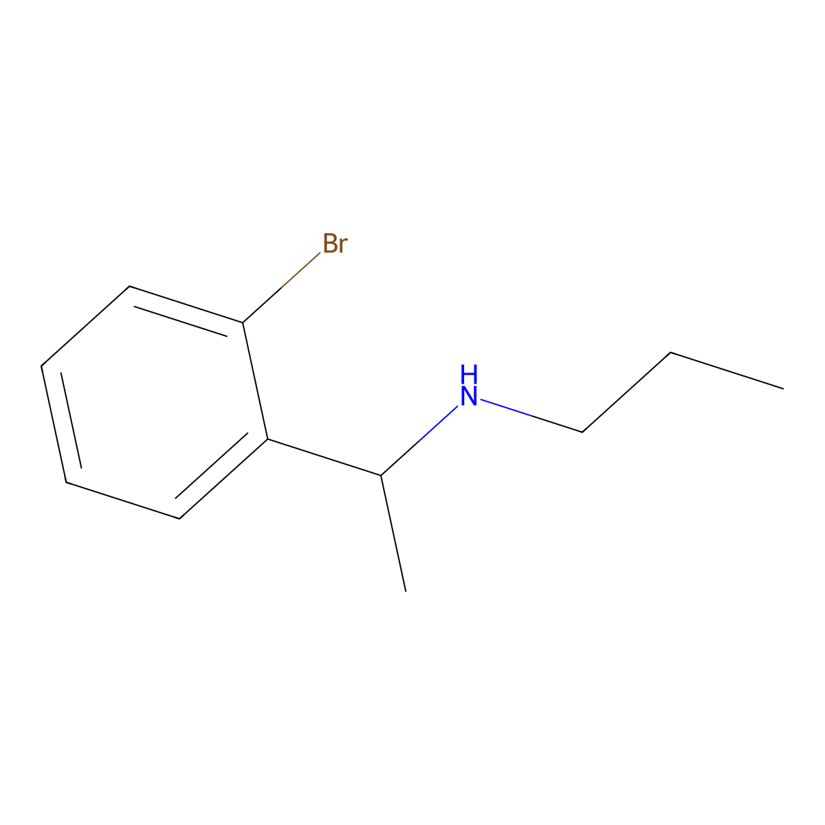 (1-(2-Bromophenyl)ethyl)(propyl)amine molecular structure, CAS 1016812-00-2