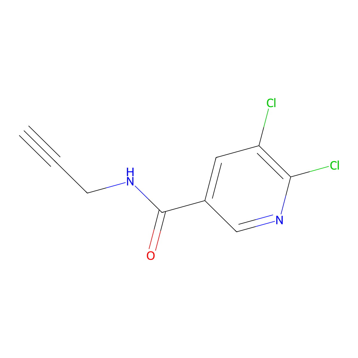 5,6-Dichloro-N-(prop-2-yn-1-yl)nicotinamide molecular structure, CAS 1016815-19-2