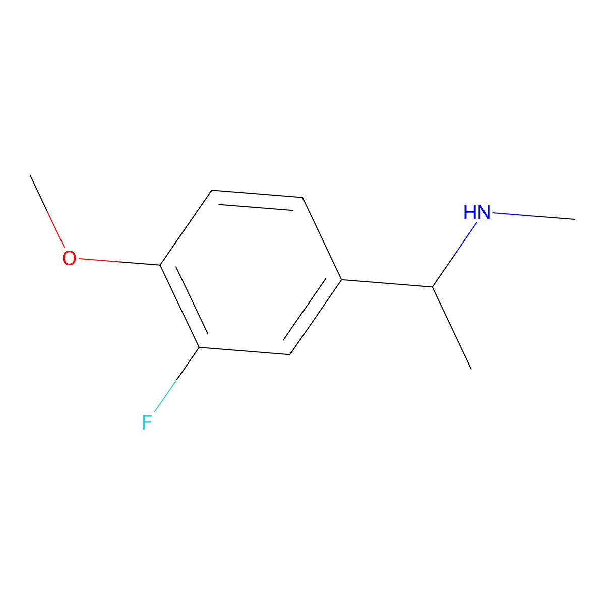 [1-(3-Fluoro-4-methoxyphenyl)ethyl]methylamine molecular structure, CAS 1016816-69-5