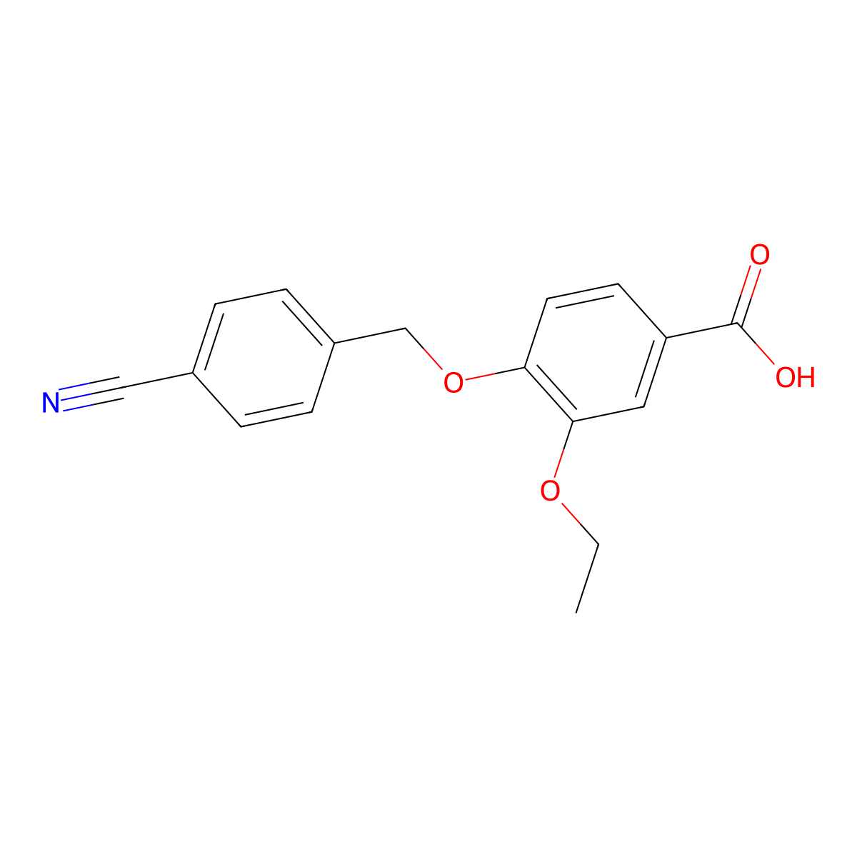 4-[(4-Cyanobenzyl)oxy]-3-ethoxybenzoic acid molecular structure, CAS 1016817-55-2