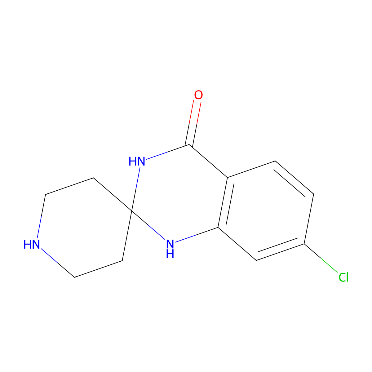 7'-chloro-1'H-spiro[piperidine-4,2'-quinazolin]-4'(3'H)-one molecular structure, CAS 1016818-09-9