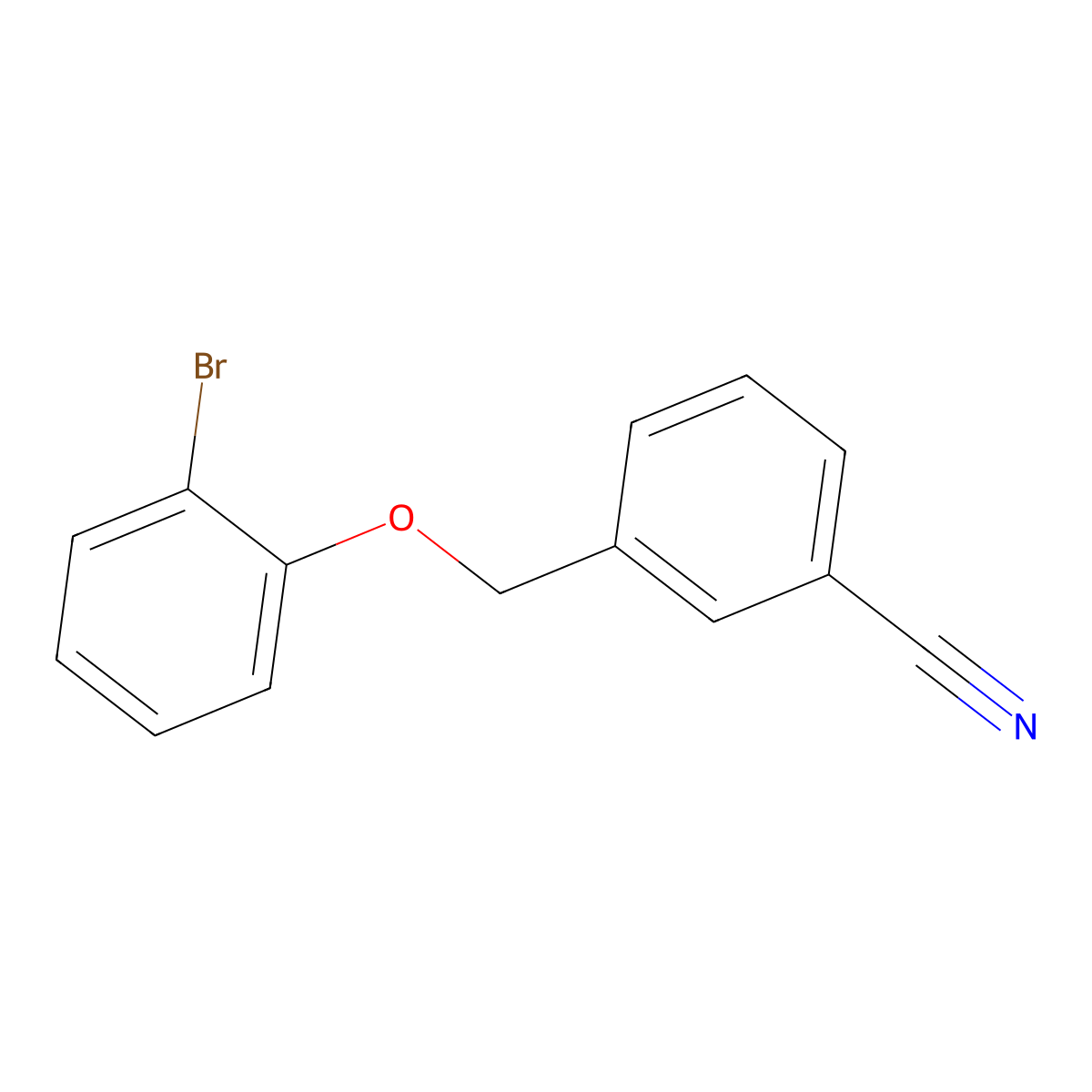 3-[(2-Bromophenoxy)methyl]benzonitrile molecular structure, CAS 1016823-45-2