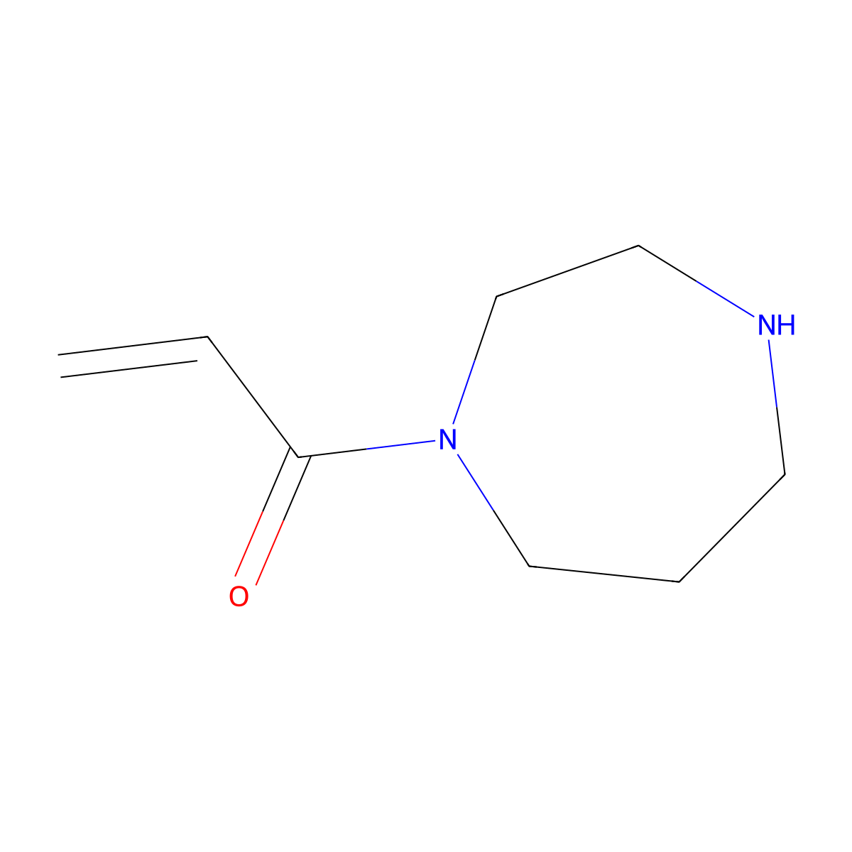 1-(1,4-Diazepan-1-yl)prop-2-en-1-one molecular structure, CAS 1016828-86-6