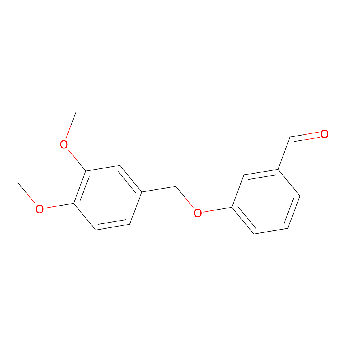 3-((3,4-Dimethoxybenzyl)oxy)benzaldehyde molecular structure, CAS 1016830-80-0