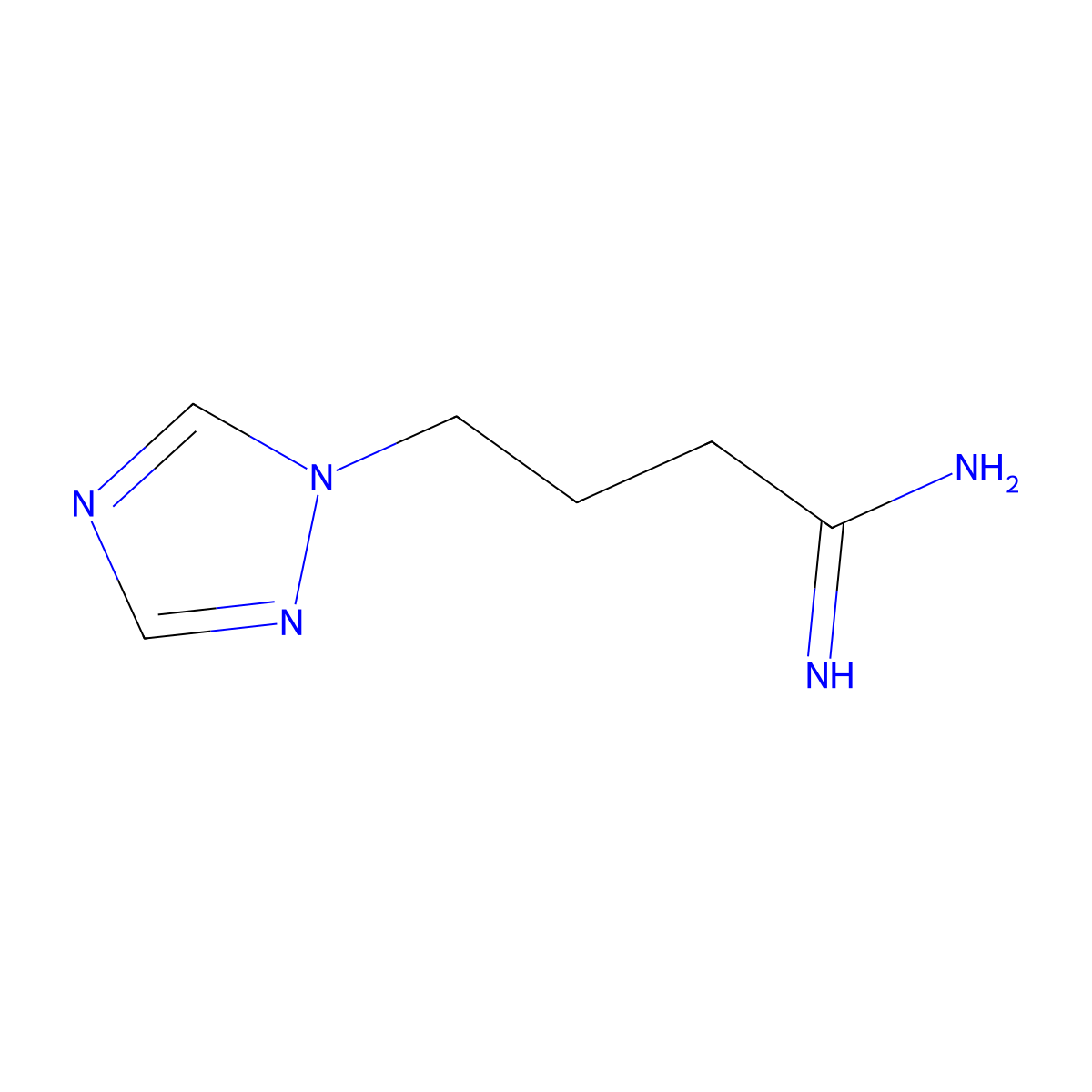4-(1H-1,2,4-triazol-1-yl)butanimidamide molecular structure, CAS 1016831-59-6