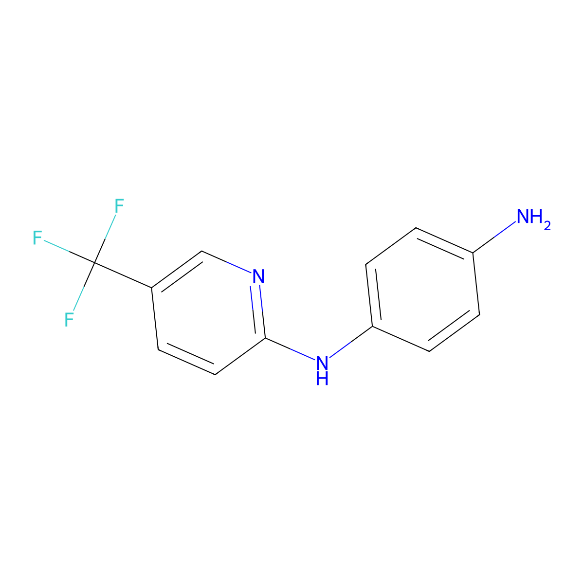 N1-[5-(Trifluoromethyl)pyridin-2-YL]benzene-1,4-diamine molecular structure, CAS 1016832-47-5