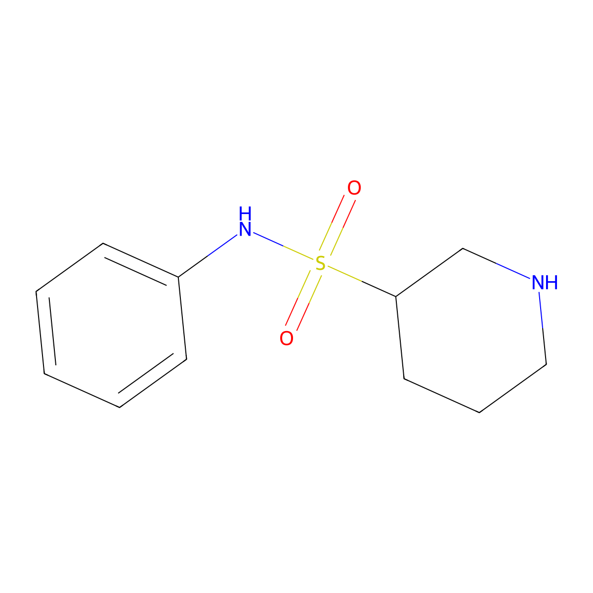N-phenylpiperidine-3-sulfonamide molecular structure, CAS 1016833-04-7