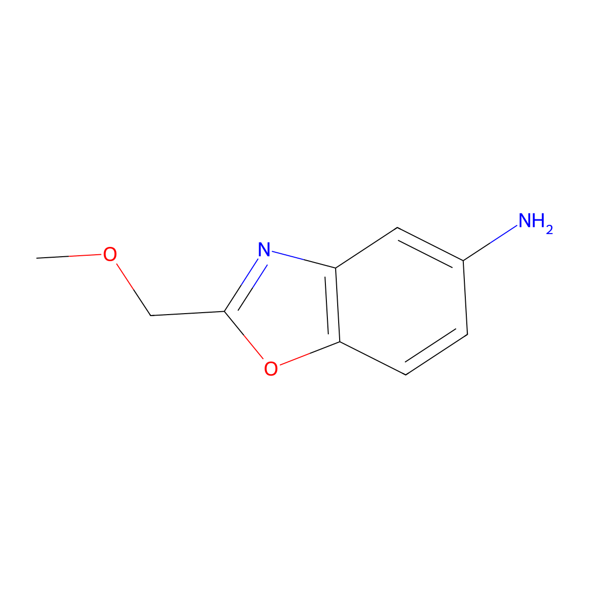 2-(Methoxymethyl)-1,3-benzoxazol-5-amine molecular structure, CAS 1016833-15-0