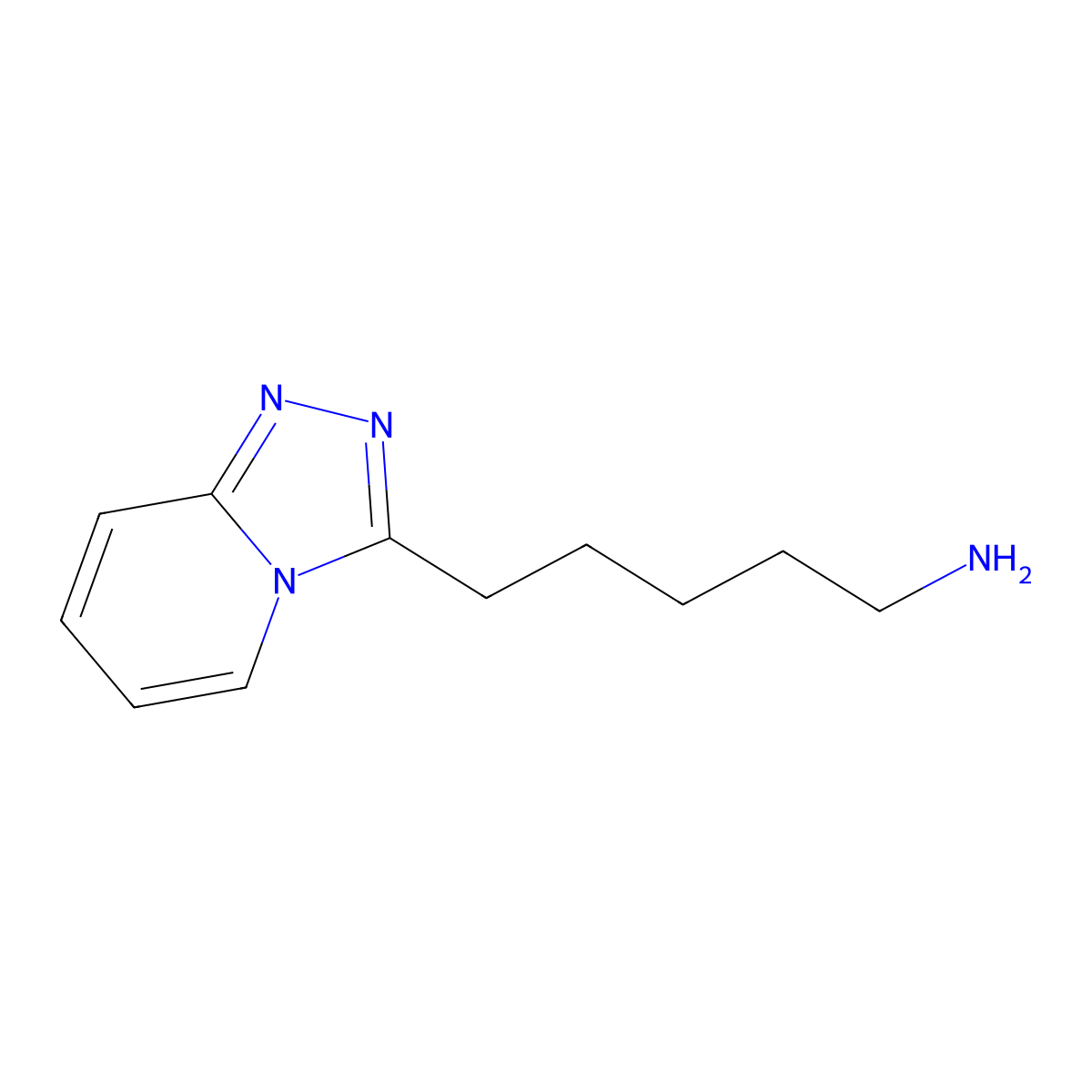 5-{[1,2,4]Triazolo[4,3-a]pyridin-3-yl}pentan-1-amine molecular structure, CAS 1016835-11-2