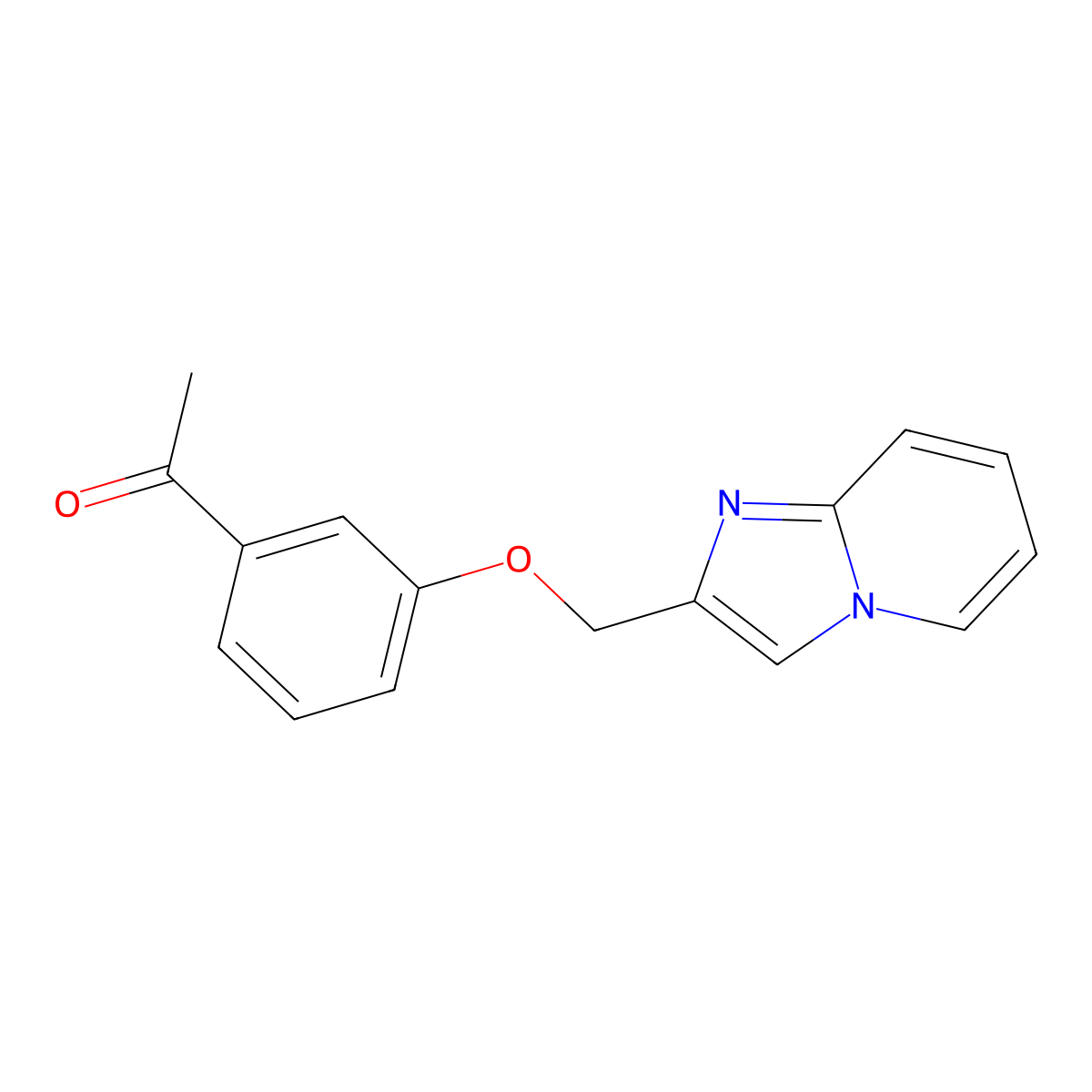 1-(3-((Imidazo(1,2-a)pyridin-2-yl)methoxy)phenyl)ethan-1-one molecular structure, CAS 1016836-92-2