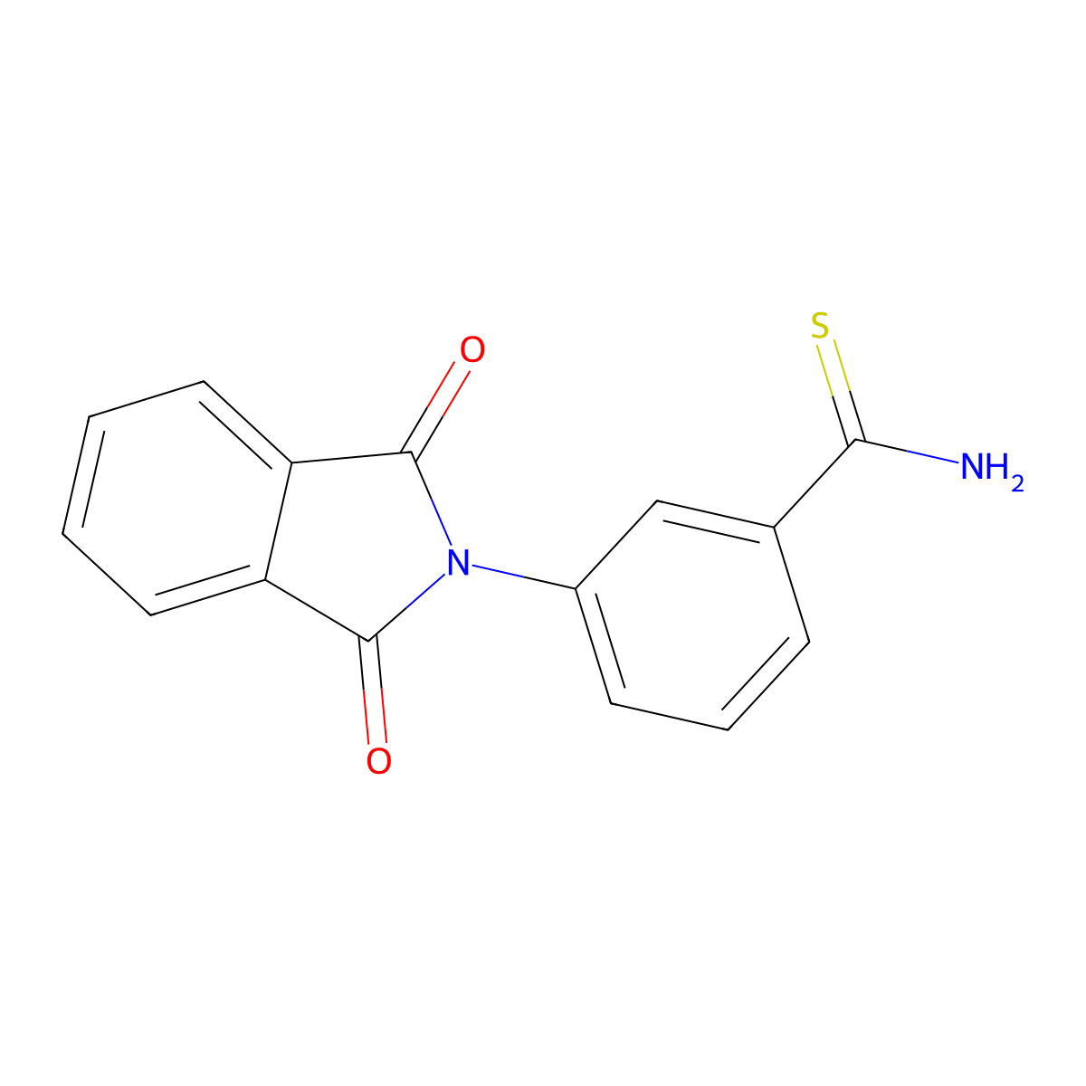 3-(1,3-Dioxo-1,3-dihydro-2H-isoindol-2-yl)benzenecarbothioamide molecular structure, CAS 1016837-64-1