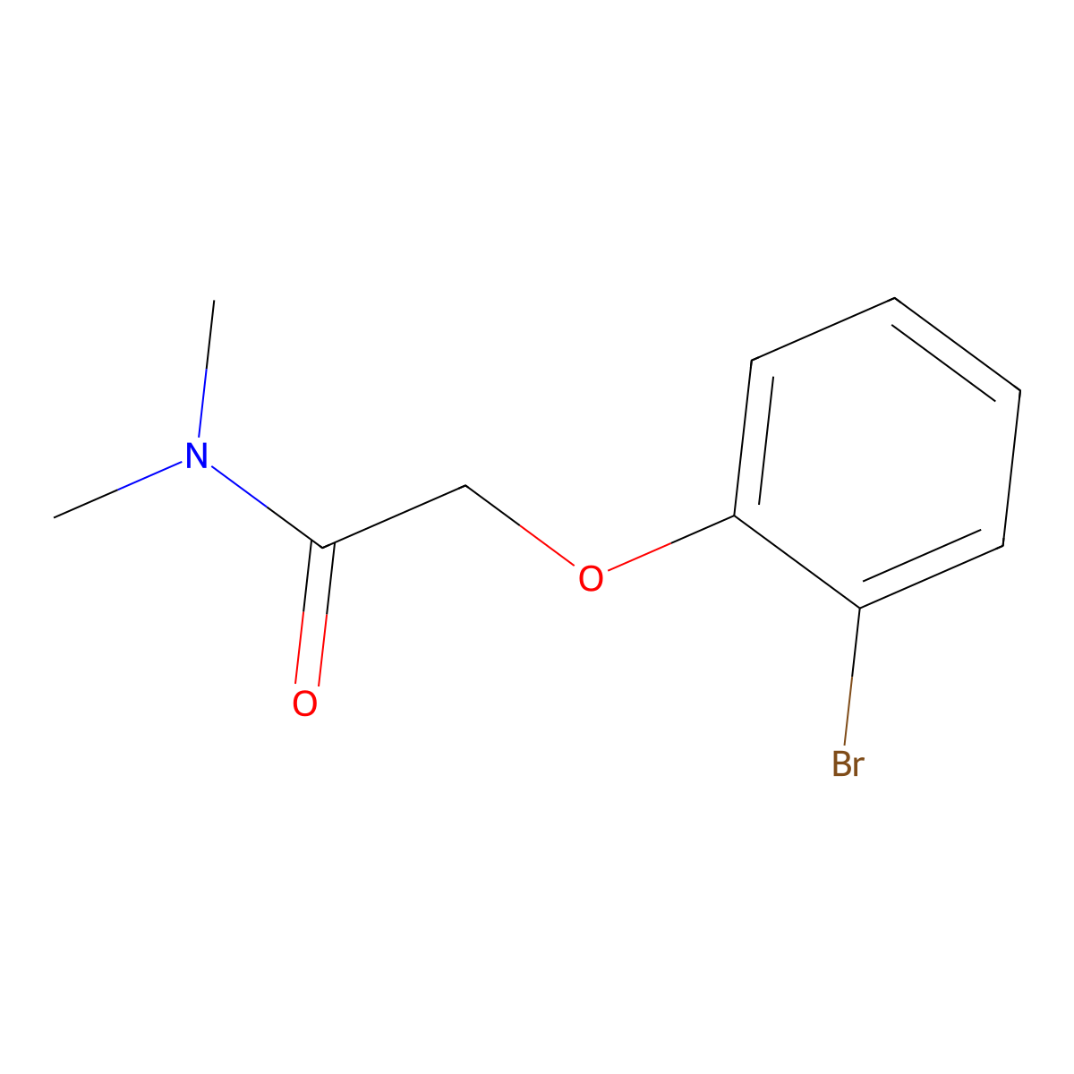 2-(2-bromophenoxy)-N,N-dimethylacetamide molecular structure, CAS 1016837-70-9