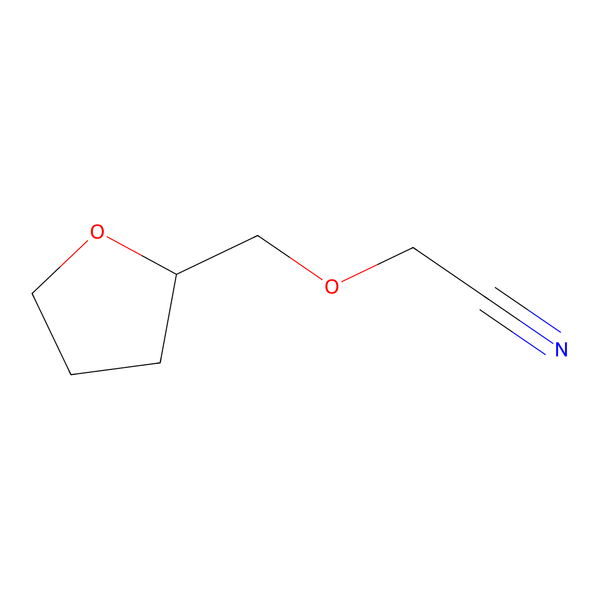 2-[(Oxolan-2-yl)methoxy]acetonitrile molecular structure, CAS 1016838-93-9