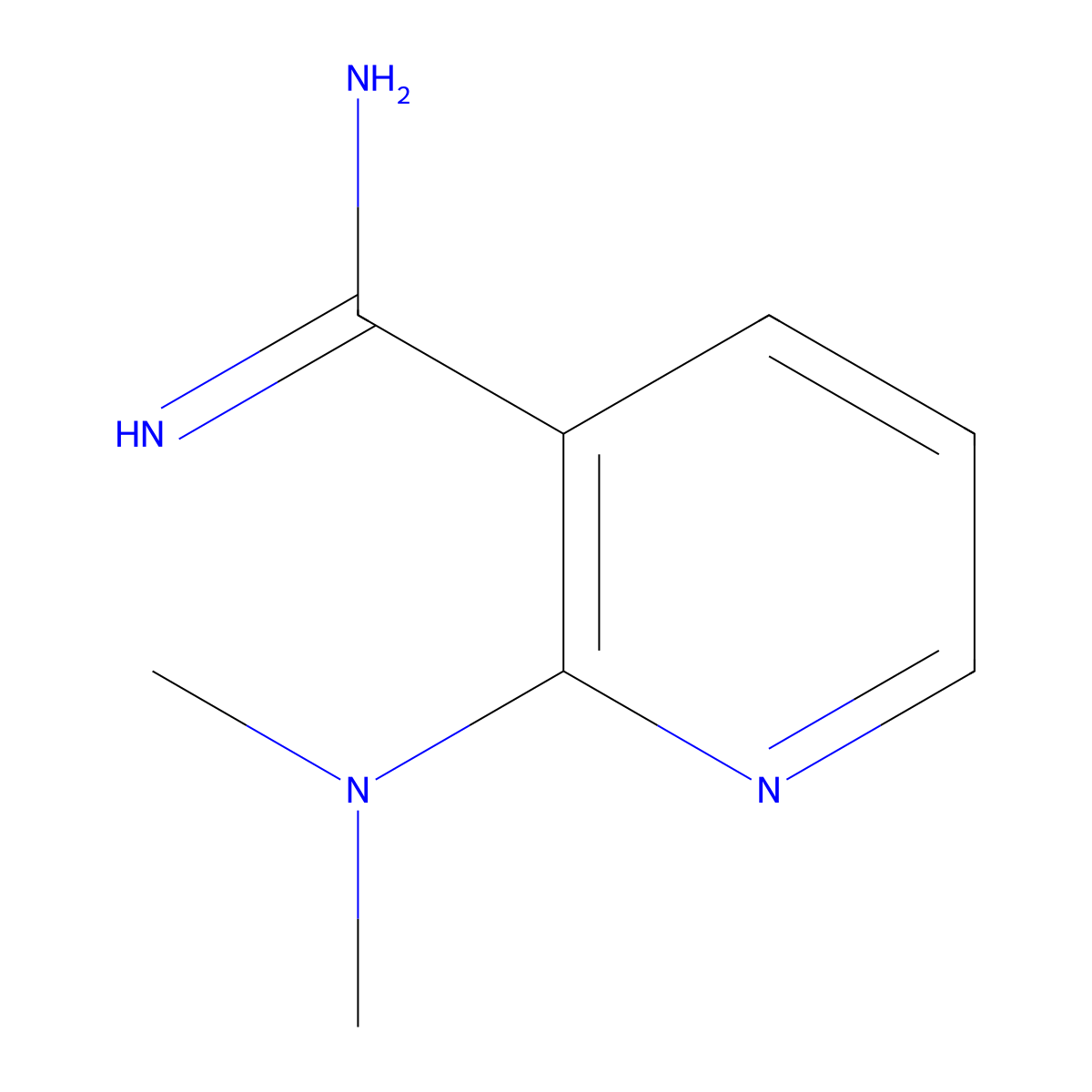 2-(Dimethylamino)pyridine-3-carboximidamide molecular structure, CAS 1016840-73-5