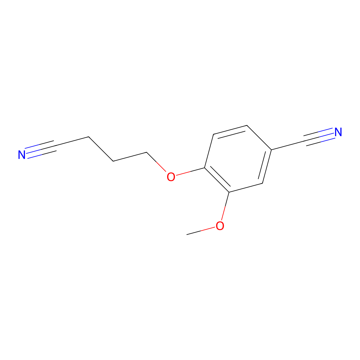 4-(3-Cyanopropoxy)-3-methoxybenzonitrile molecular structure, CAS 1016840-86-0