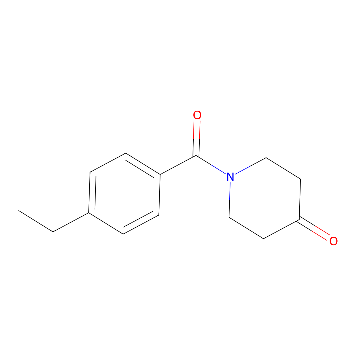 1-(4-Ethylbenzoyl)-4-piperidinone molecular structure, CAS 1016841-46-5