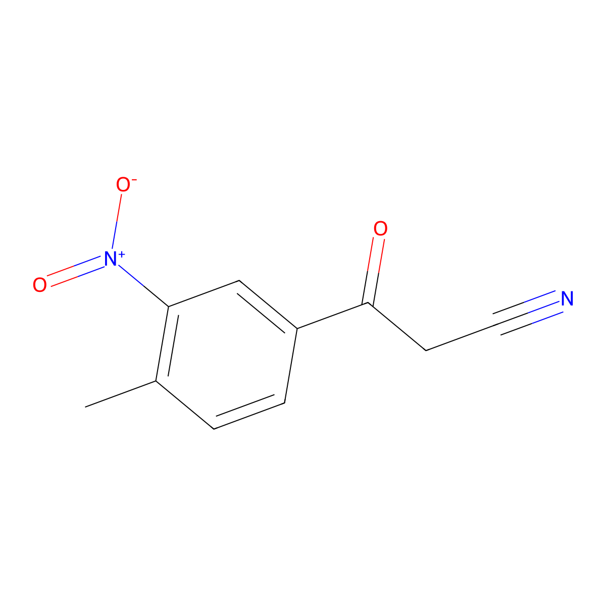 3-(4-Methyl-3-nitrophenyl)-3-oxopropanenitrile molecular structure, CAS 1016843-83-6