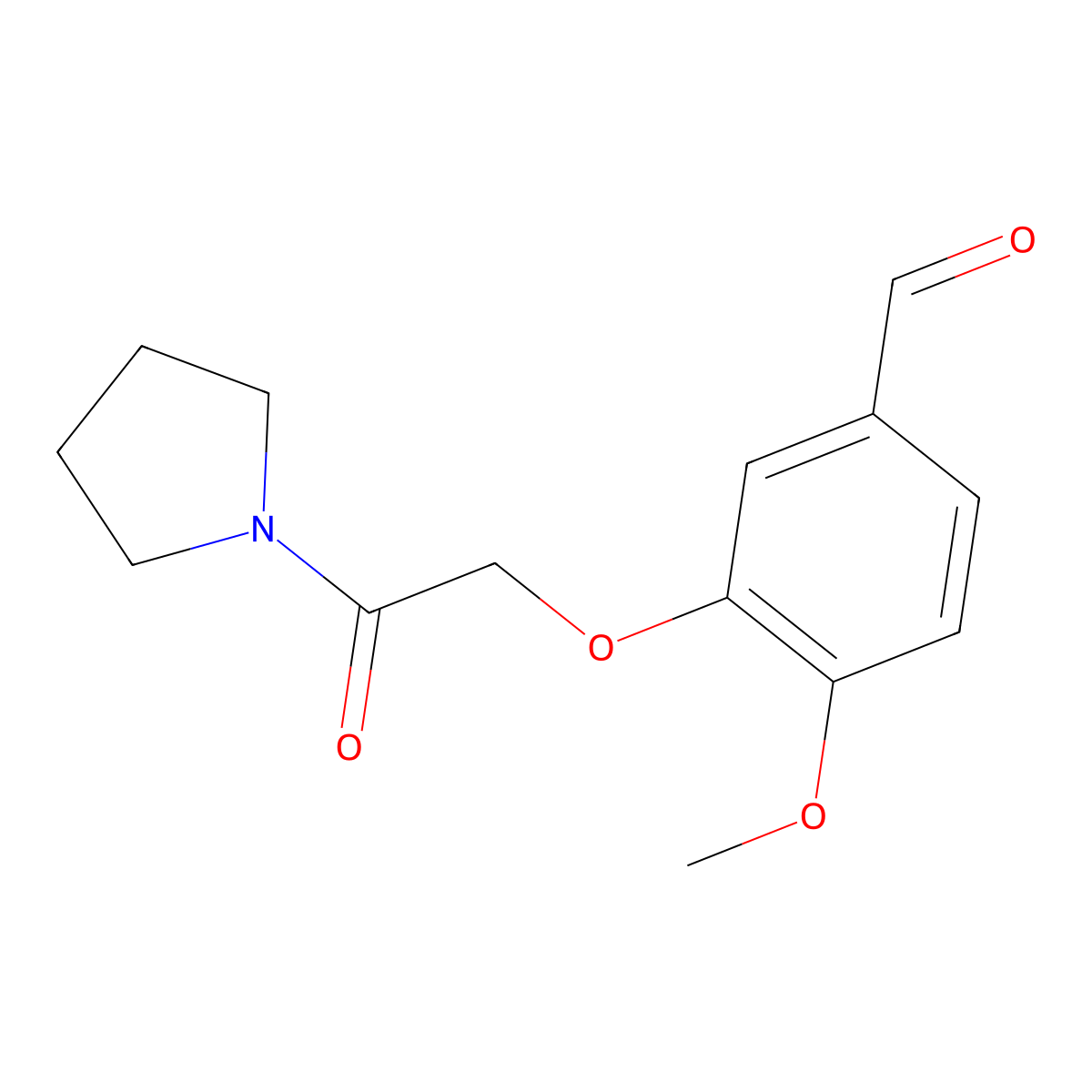4-Methoxy-3-[2-oxo-2-(pyrrolidin-1-YL)ethoxy]benzaldehyde molecular structure, CAS 1016845-36-5