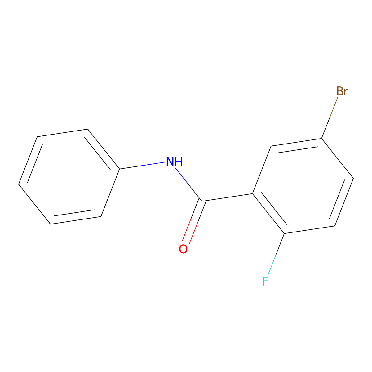 5-bromo-2-fluoro-N-phenylbenzamide molecular structure, CAS 1016847-17-8