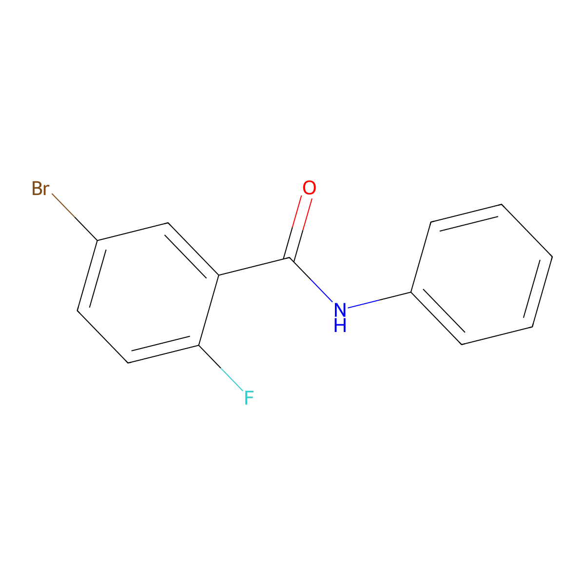 5-bromo-2-fluoro-N-phenylbenzamide molecular structure, CAS 1016847-17-8