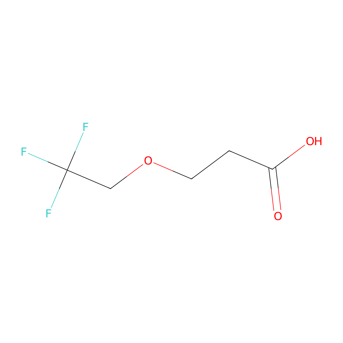 3-(2,2,2-Trifluoroethoxy)propanoic acid molecular structure, CAS 1016854-20-8
