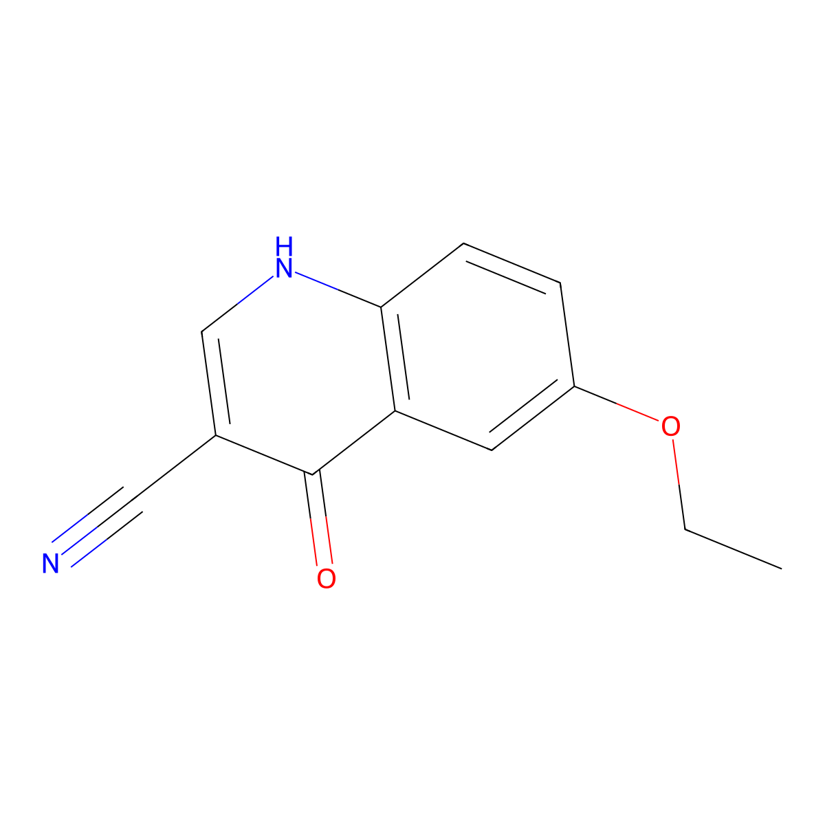 6-Ethoxy-4-oxo-1,4-dihydroquinoline-3-carbonitrile molecular structure, CAS 1016857-87-6