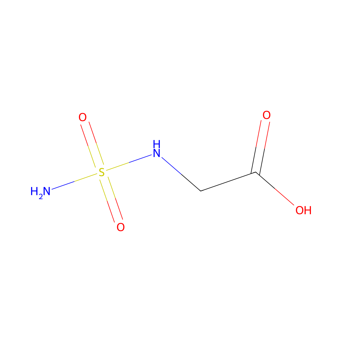 2-(Sulfamoylamino)acetic acid molecular structure, CAS 1016857-92-3