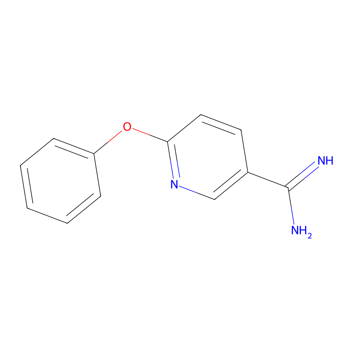 6-Phenoxypyridine-3-carboximidamide molecular structure, CAS 1016860-90-4