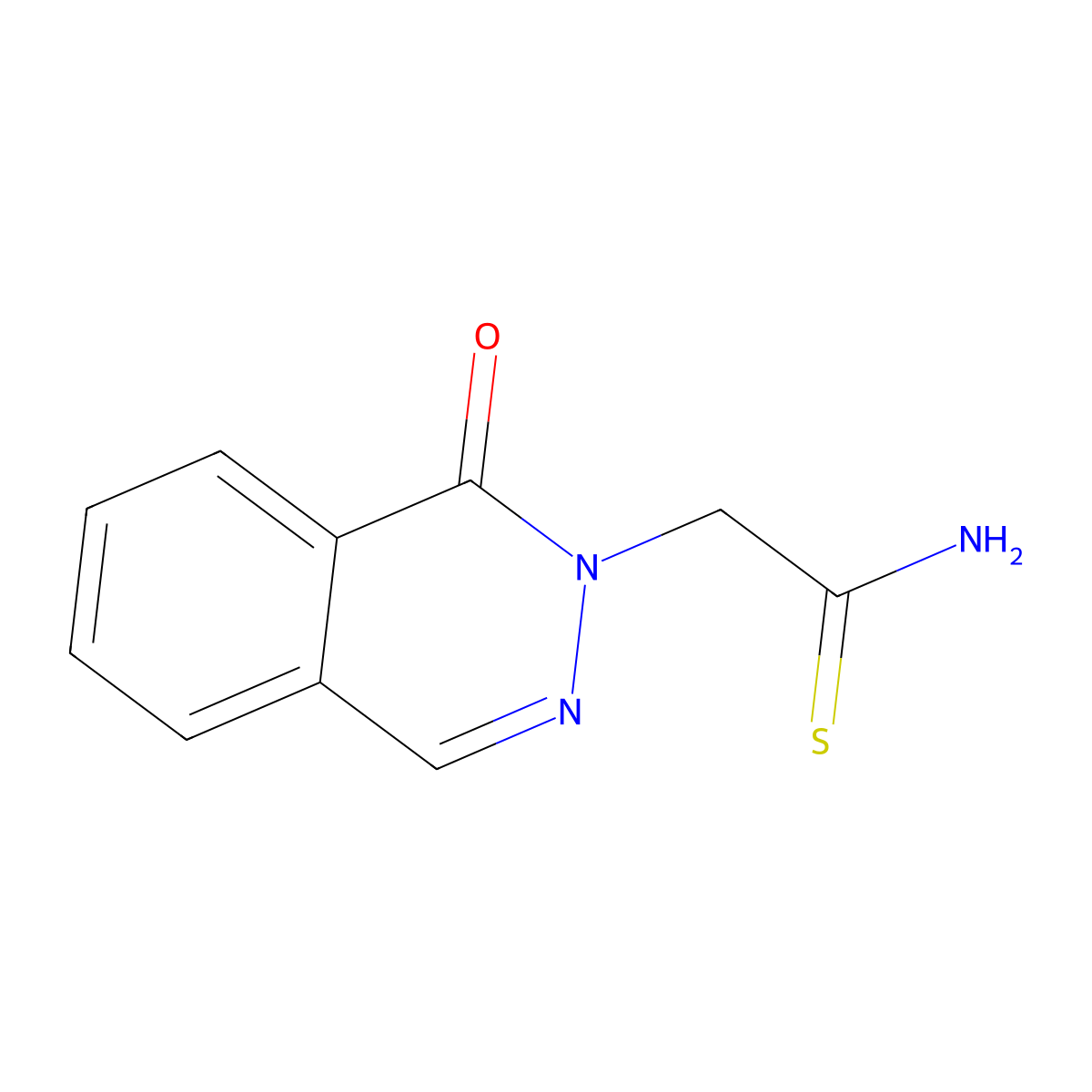 2-(1-Oxo-1,2-dihydrophthalazin-2-yl)ethanethioamide molecular structure, CAS 1016860-91-5