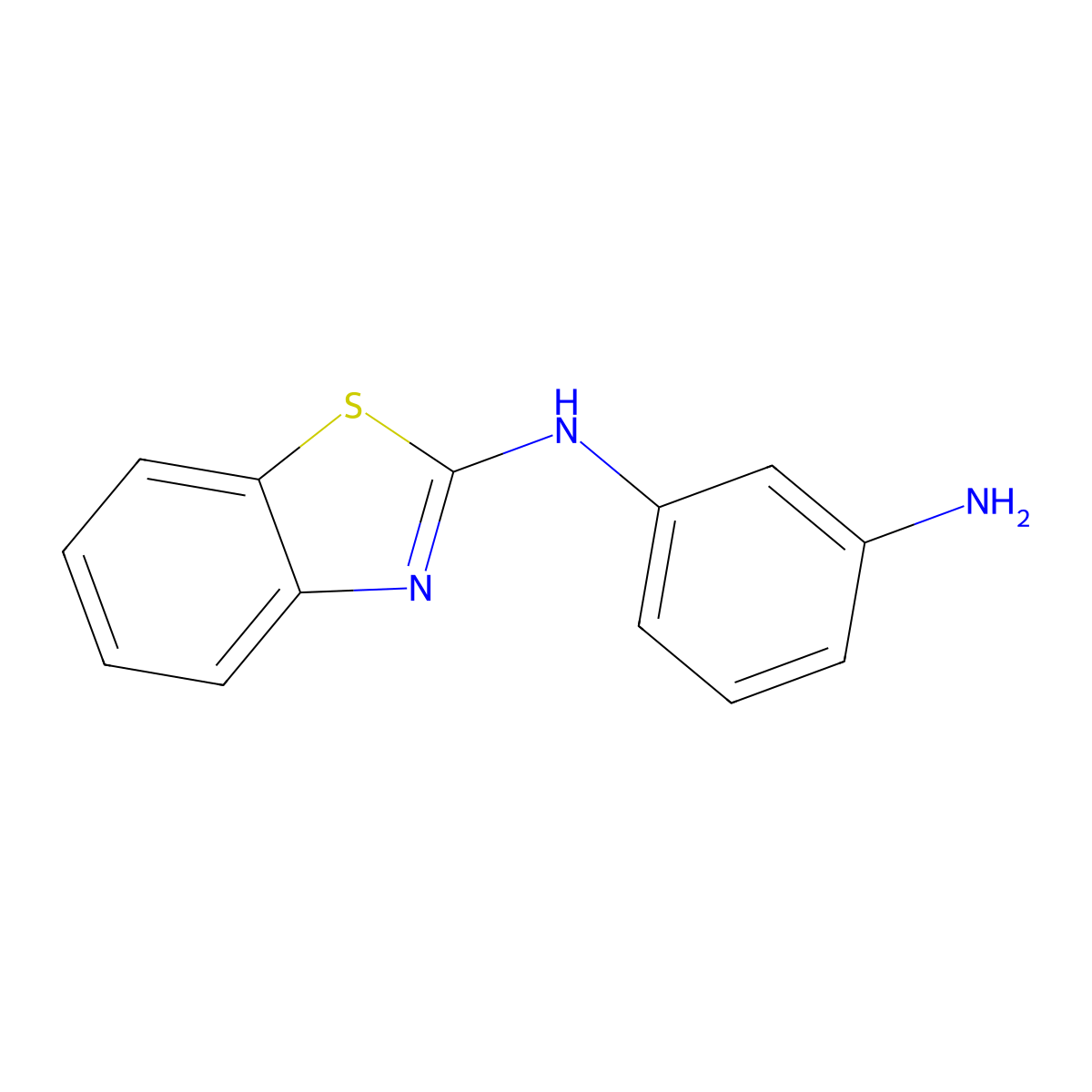 N1-(1,3-Benzothiazol-2-YL)benzene-1,3-diamine molecular structure, CAS 1016862-15-9