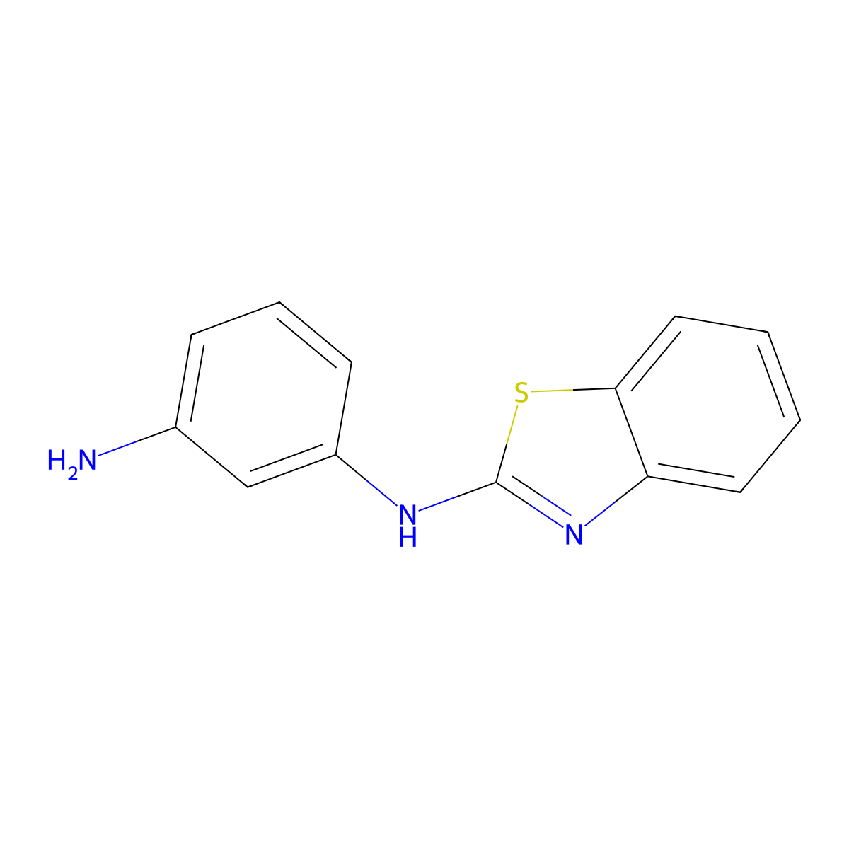 N1-(1,3-Benzothiazol-2-YL)benzene-1,3-diamine molecular structure, CAS 1016862-15-9
