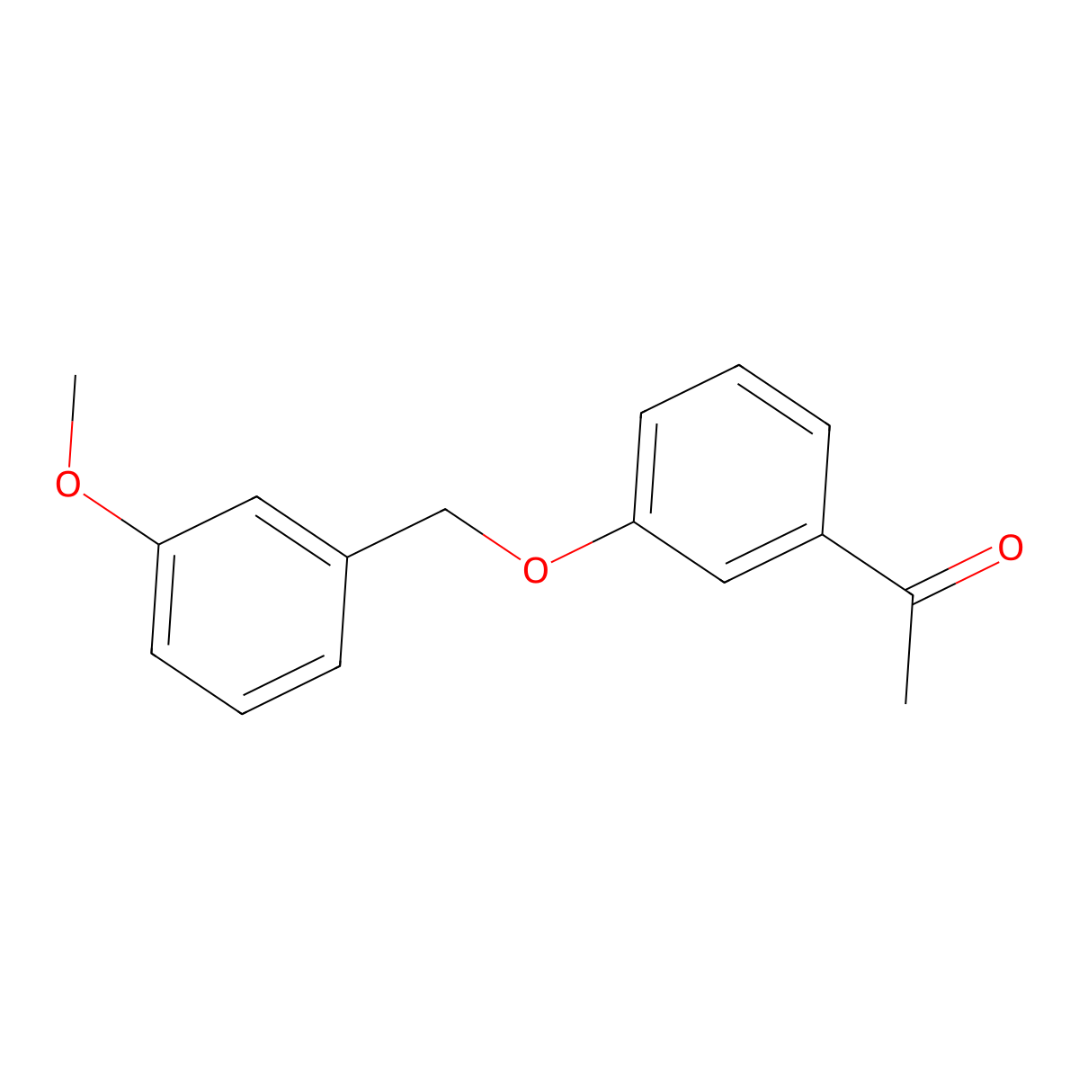 1-[3-[(3-Methoxyphenyl)methoxy]phenyl]ethanone molecular structure, CAS 1016862-16-0