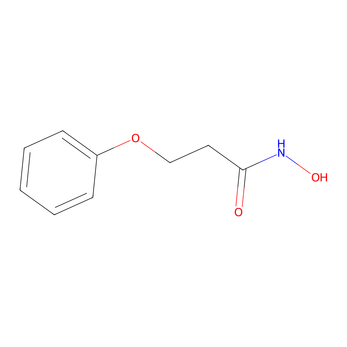 N-hydroxy-3-phenoxypropanamide molecular structure, CAS 1016863-79-8