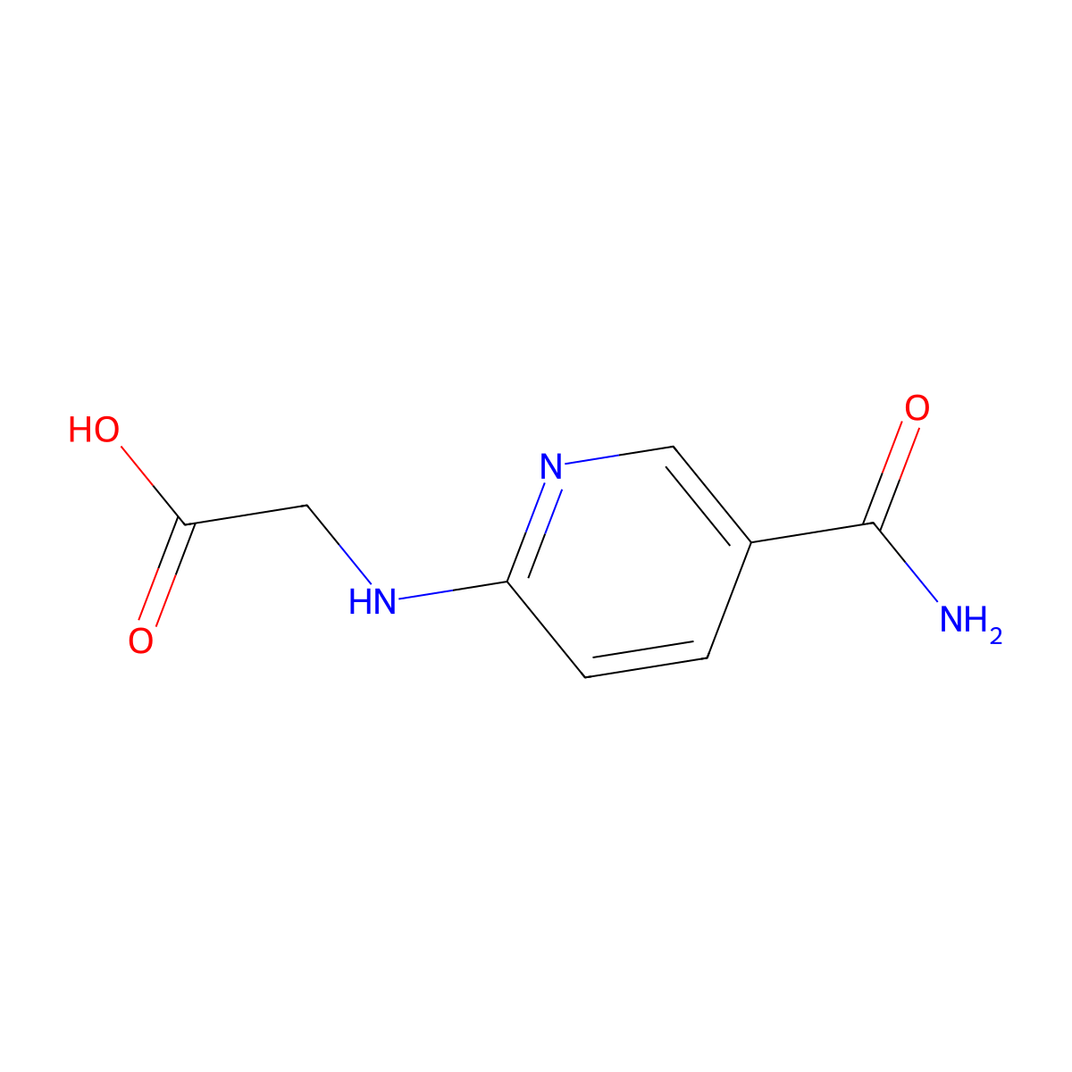 2-[(5-Carbamoylpyridin-2-yl)amino]acetic acid molecular structure, CAS 1016864-70-2