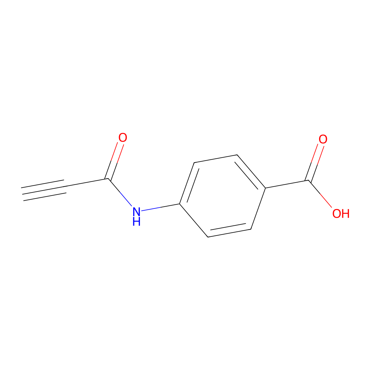 4-(Prop-2-ynamido)benzoic acid molecular structure, CAS 1016868-07-7