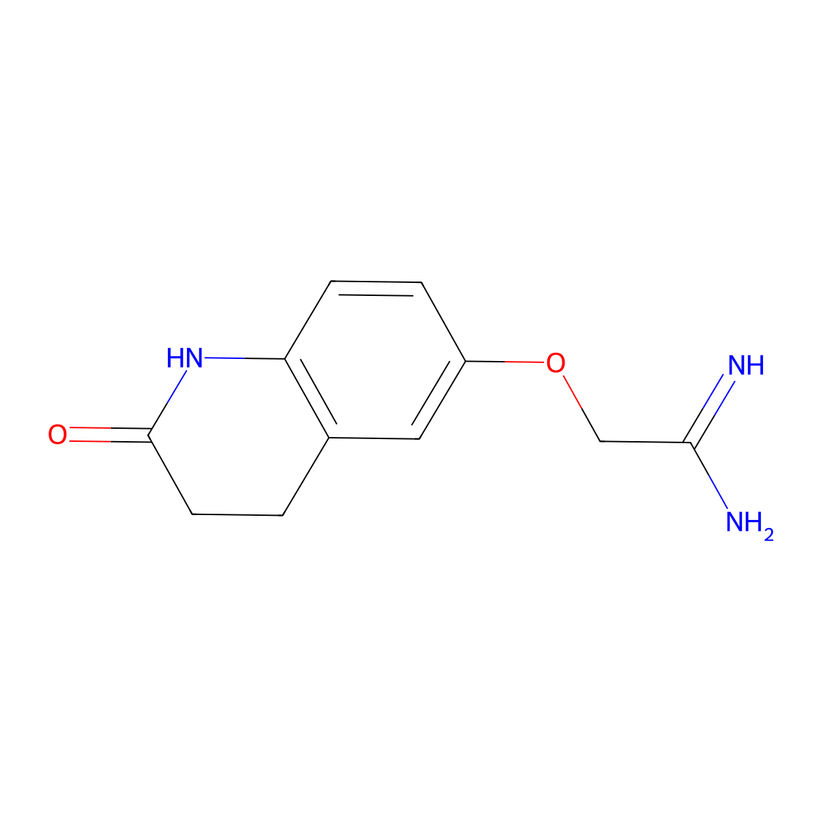 2-[(2-Oxo-1,2,3,4-tetrahydroquinolin-6-yl)oxy]ethanimidamide molecular structure, CAS 1016868-15-7
