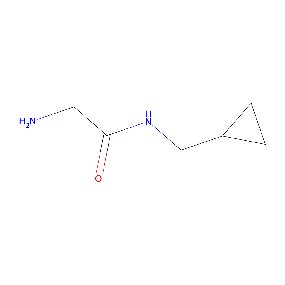 2-amino-N-(cyclopropylmethyl)acetamide molecular structure, CAS 1016868-86-2