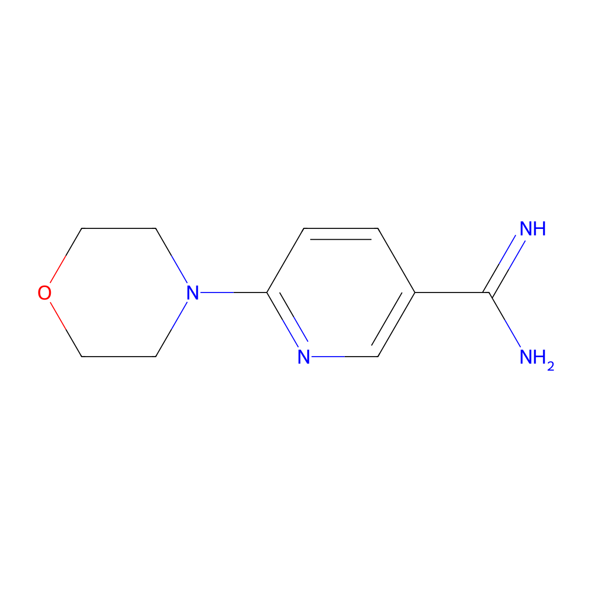 6-Morpholinonicotinimidamide molecular structure, CAS 1016872-90-4