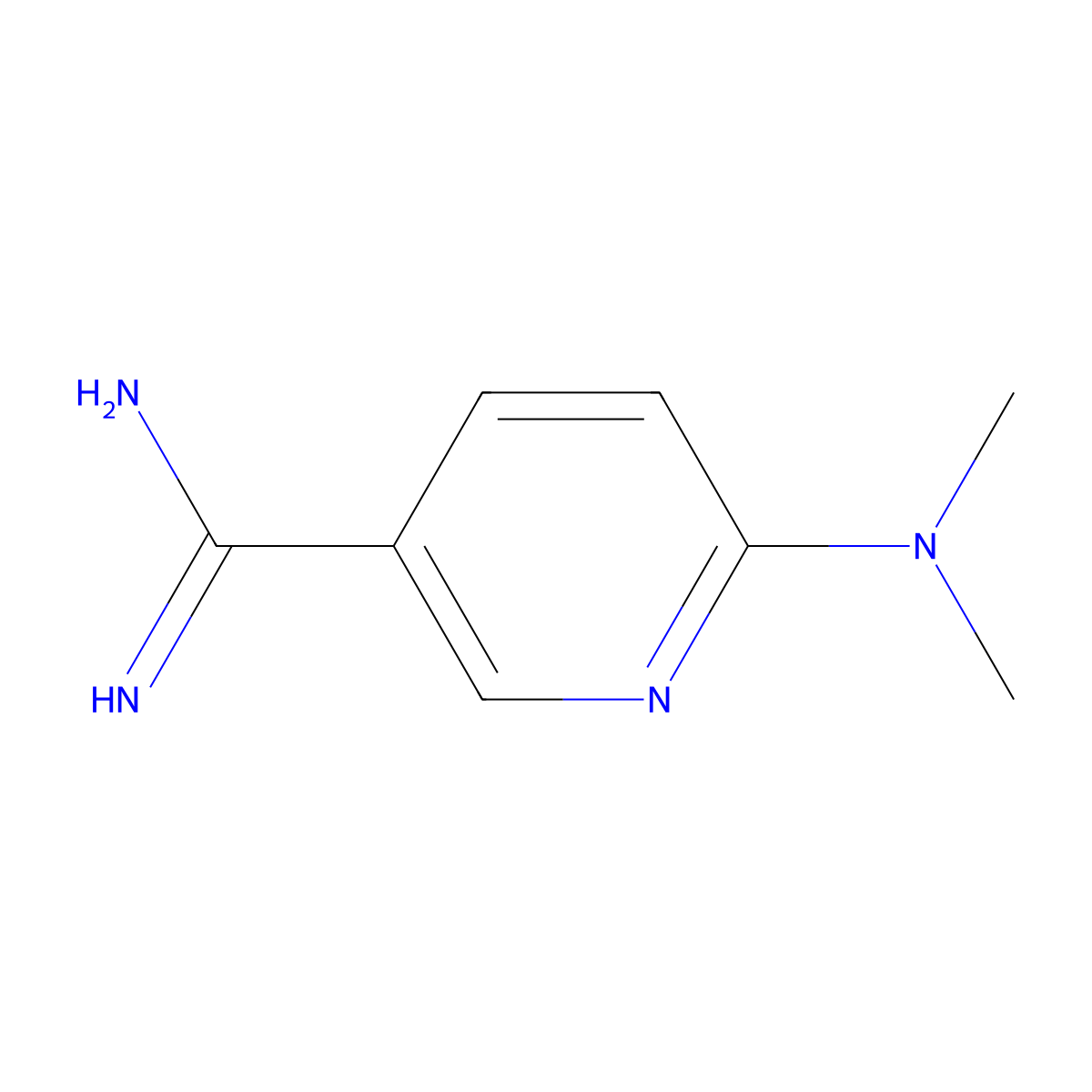6-(Dimethylamino)pyridine-3-carboximidamide molecular structure, CAS 1016873-23-6