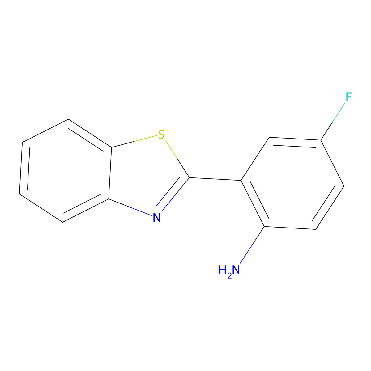 2-(1,3-Benzothiazol-2-yl)-4-fluoroaniline molecular structure, CAS 1016874-68-2