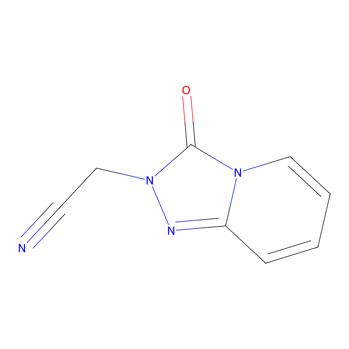 2-{3-oxo-2H,3H-[1,2,4]triazolo[4,3-a]pyridin-2-yl}acetonitrile molecular structure, CAS 1016878-15-1