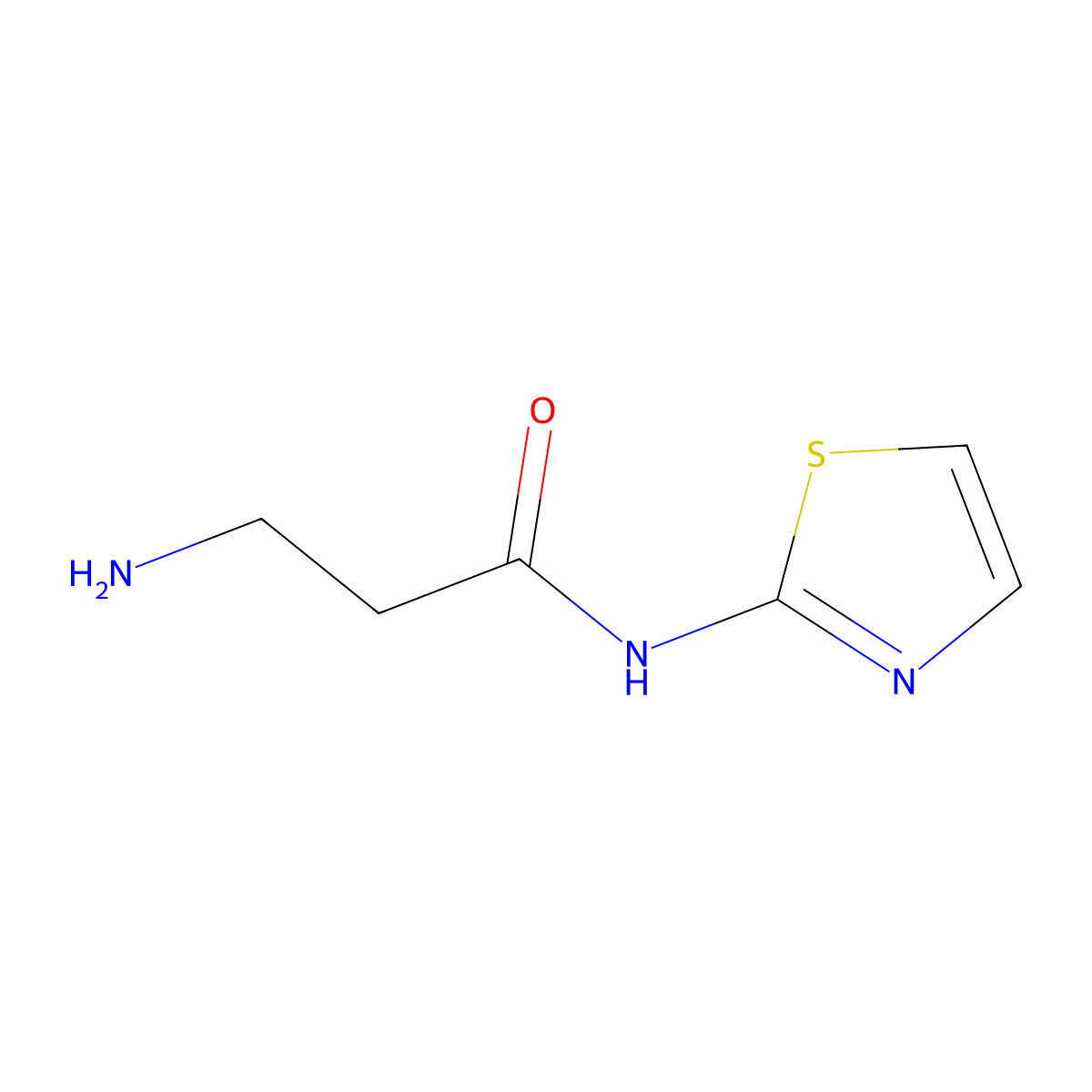 3-Amino-N-1,3-thiazol-2-ylpropanamide molecular structure, CAS 1016878-45-7