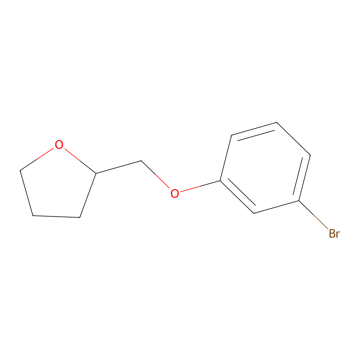 2-[(3-Bromophenoxy)methyl]tetrahydrofuran molecular structure, CAS 1016878-99-1
