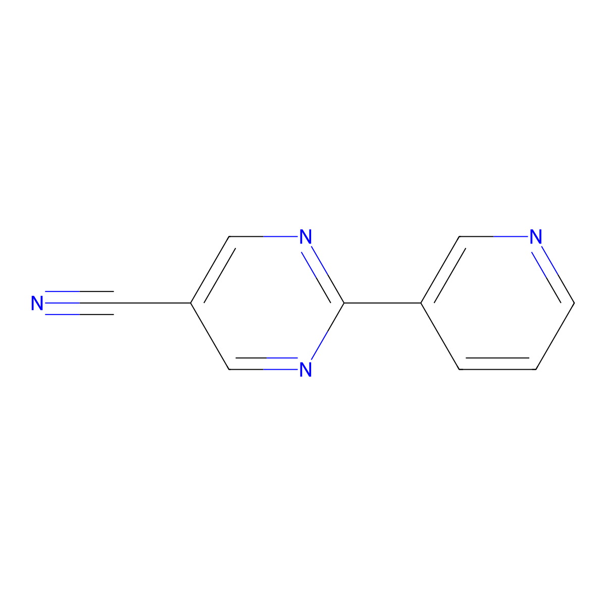 2-(Pyridin-3-yl)pyrimidine-5-carbonitrile molecular structure, CAS 101688-01-1