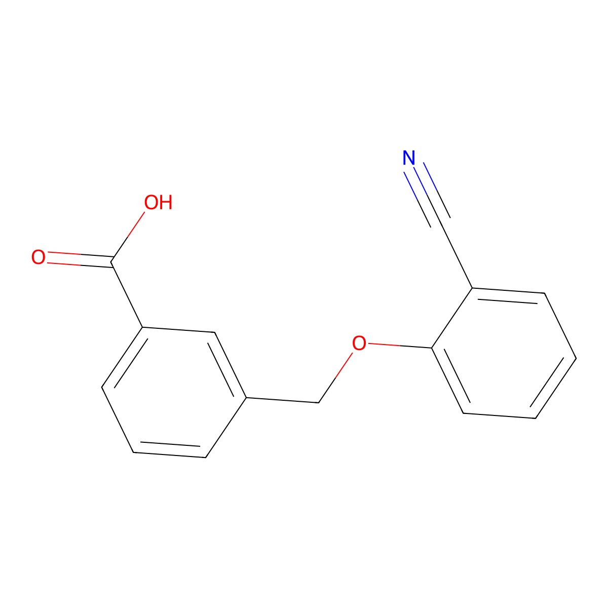 3-(2-Cyanophenoxymethyl)benzoic acid molecular structure, CAS 1016880-52-6