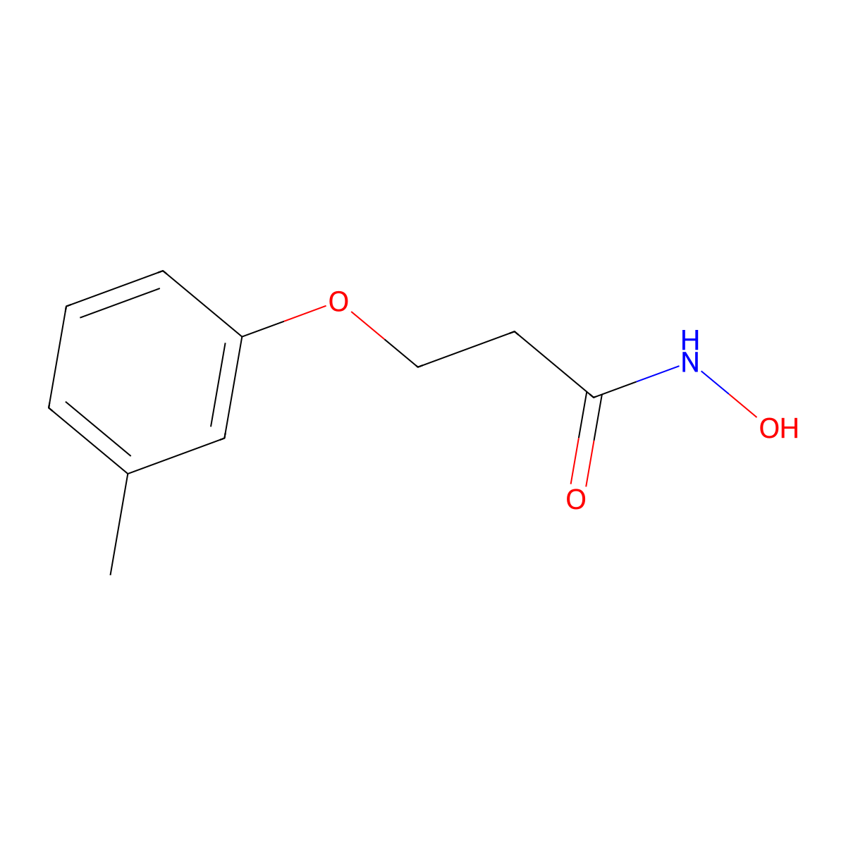 N-hydroxy-3-(3-methylphenoxy)propanamide molecular structure, CAS 1016882-52-2