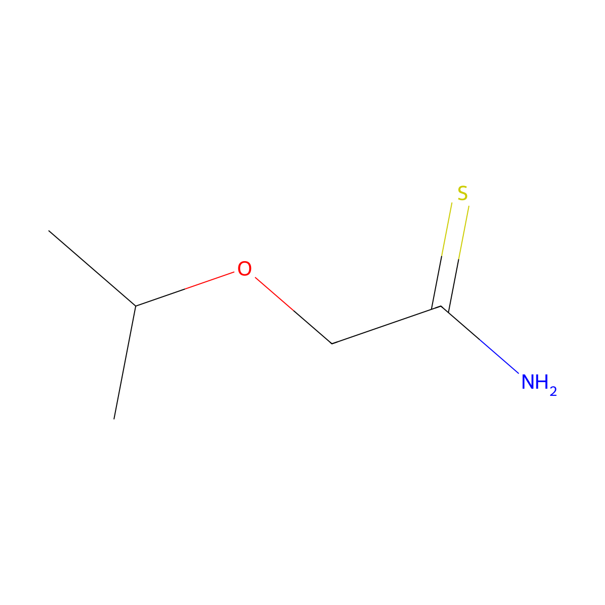 2-(Propan-2-yloxy)ethanethioamide molecular structure, CAS 1016885-92-9