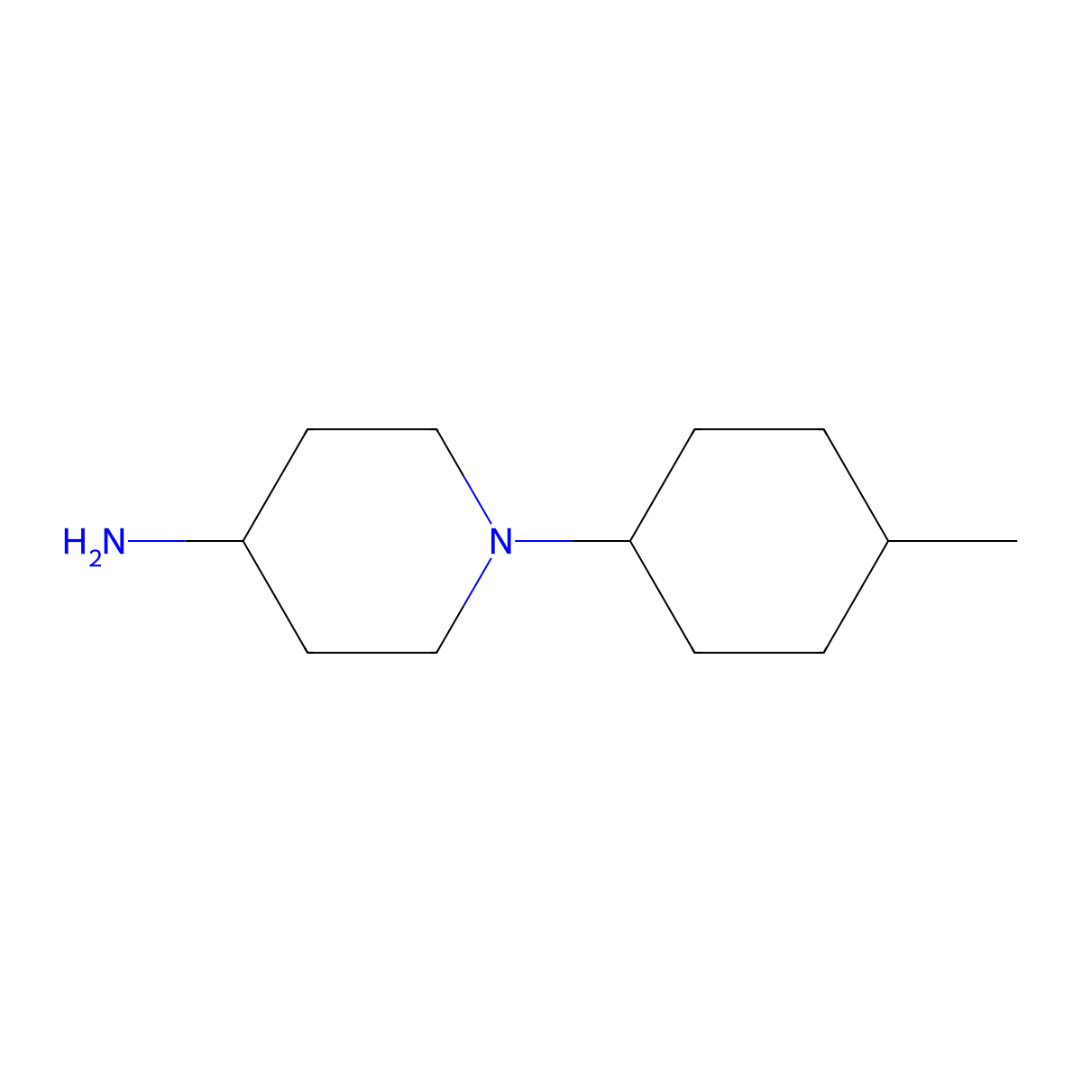 1-(4-Methylcyclohexyl)piperidin-4-amine molecular structure, CAS 1016886-41-1