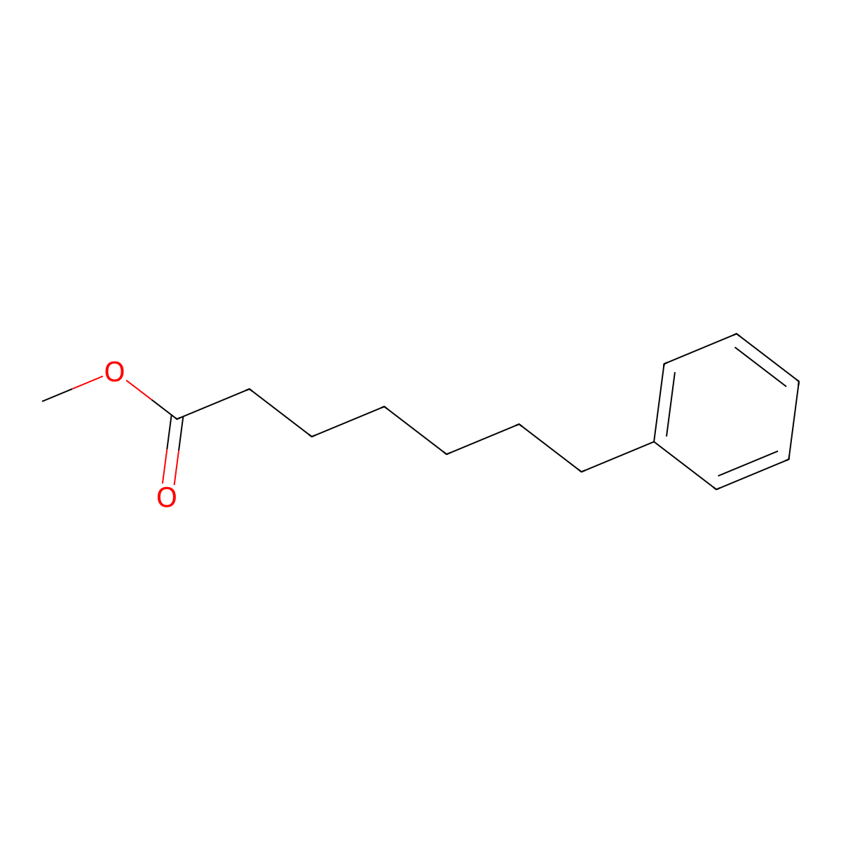 Methyl 7-phenylheptanoate molecular structure, CAS 101689-18-3